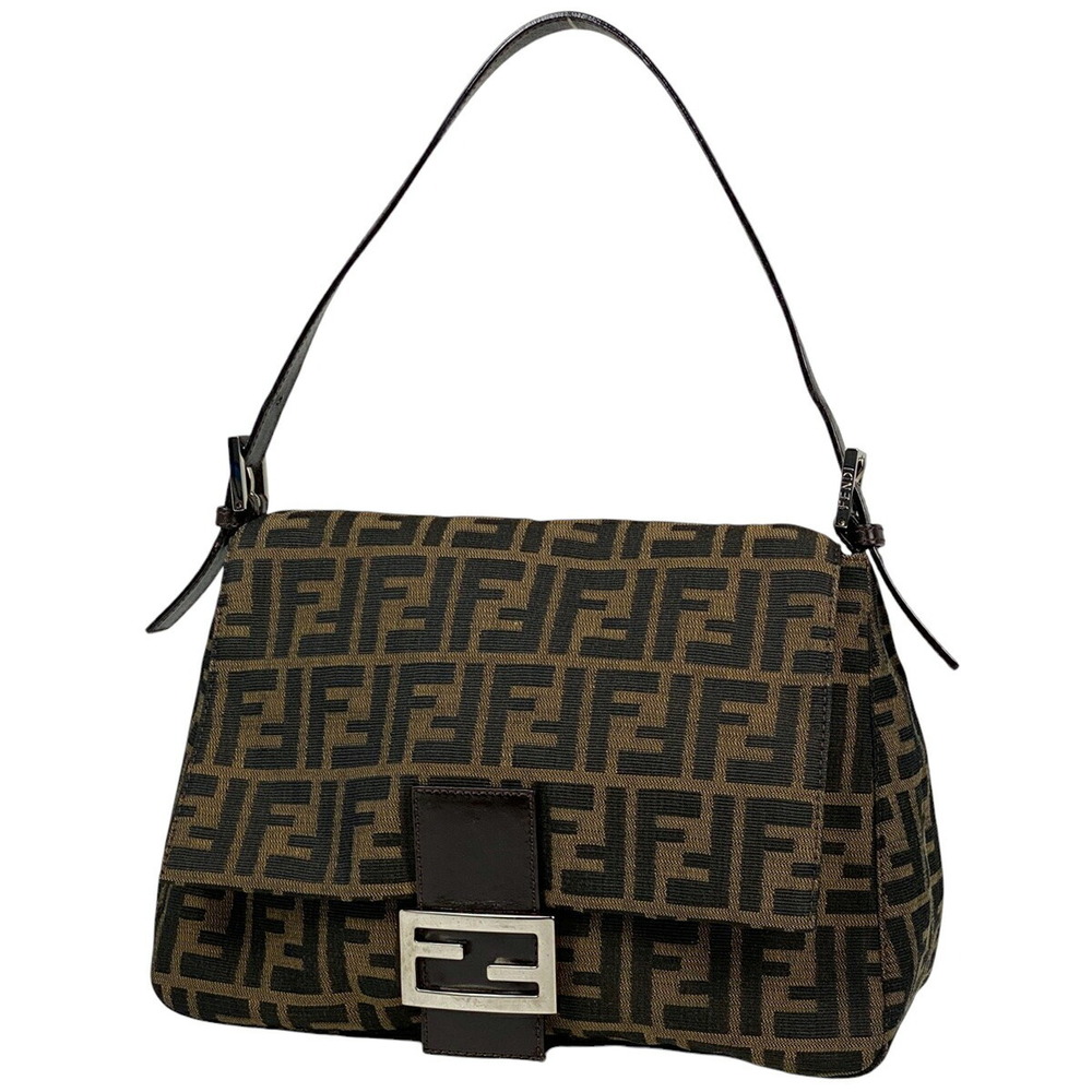 Fendi Zucca shoulder bag Mamma Bucket canvas brown